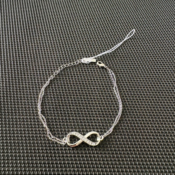 Silver Infinity Bracelet - Picture 2 of 4